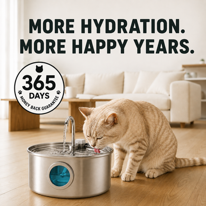 Purrvana™ Stainless Steel Cat Water Fountain
